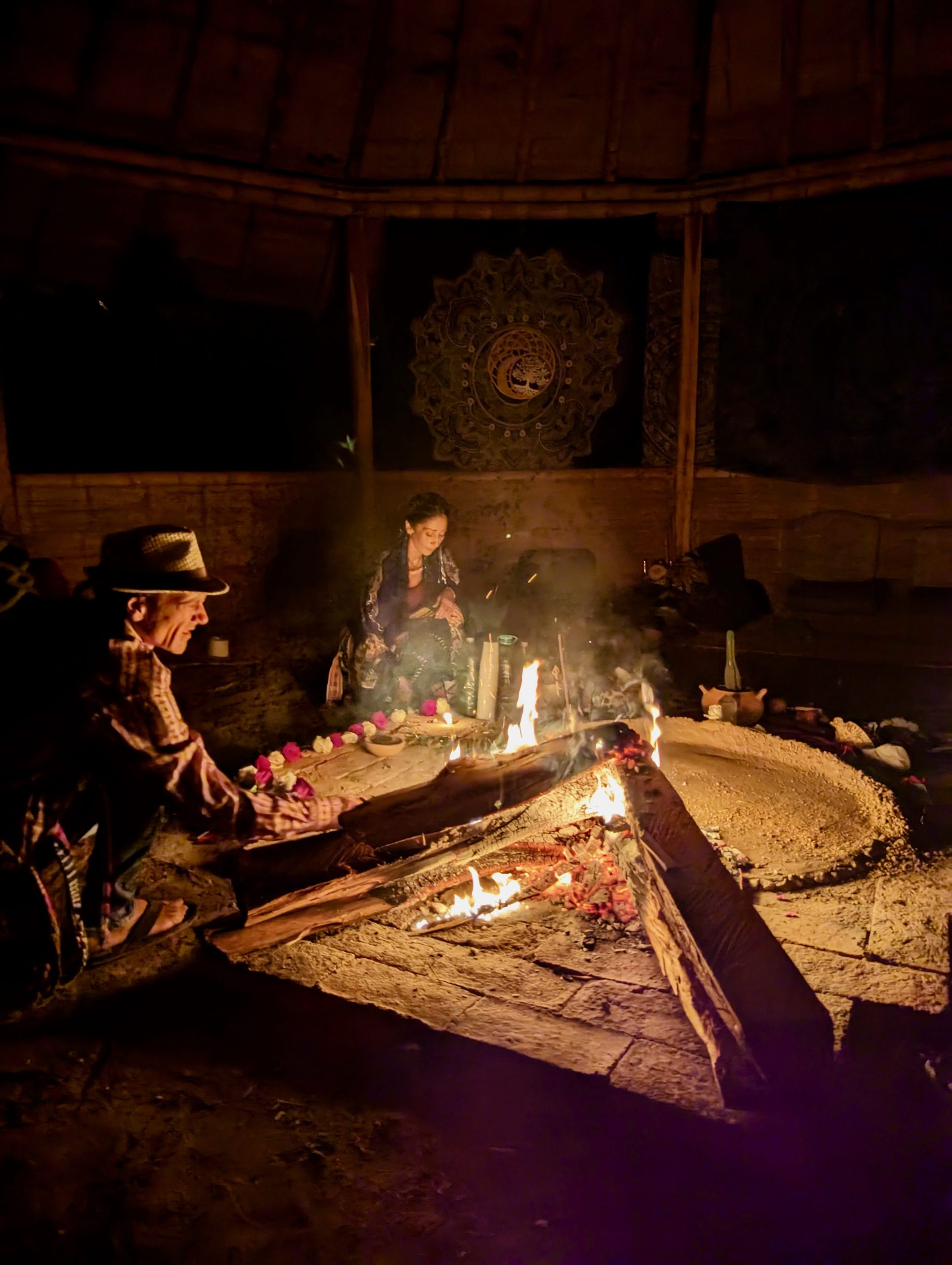 connect to the element of fire in plant medicine ceremonies 